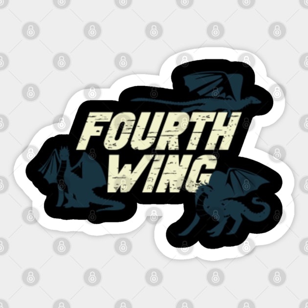 Fourth Wing Fourth Wing Sticker Teepublic